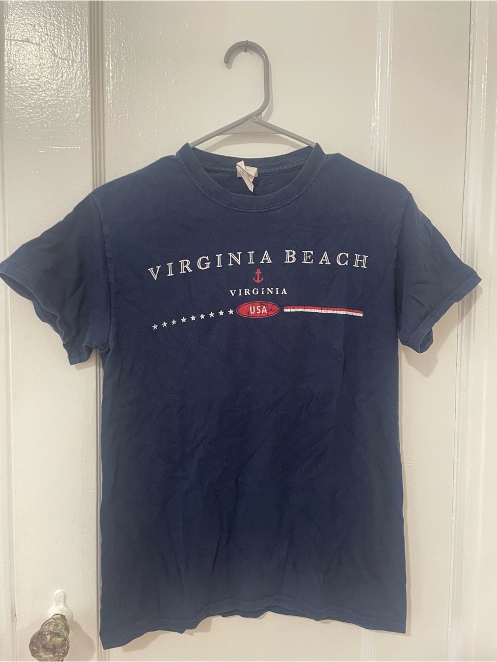 Gildan Navy Virginia Beach USA Graphic Tee